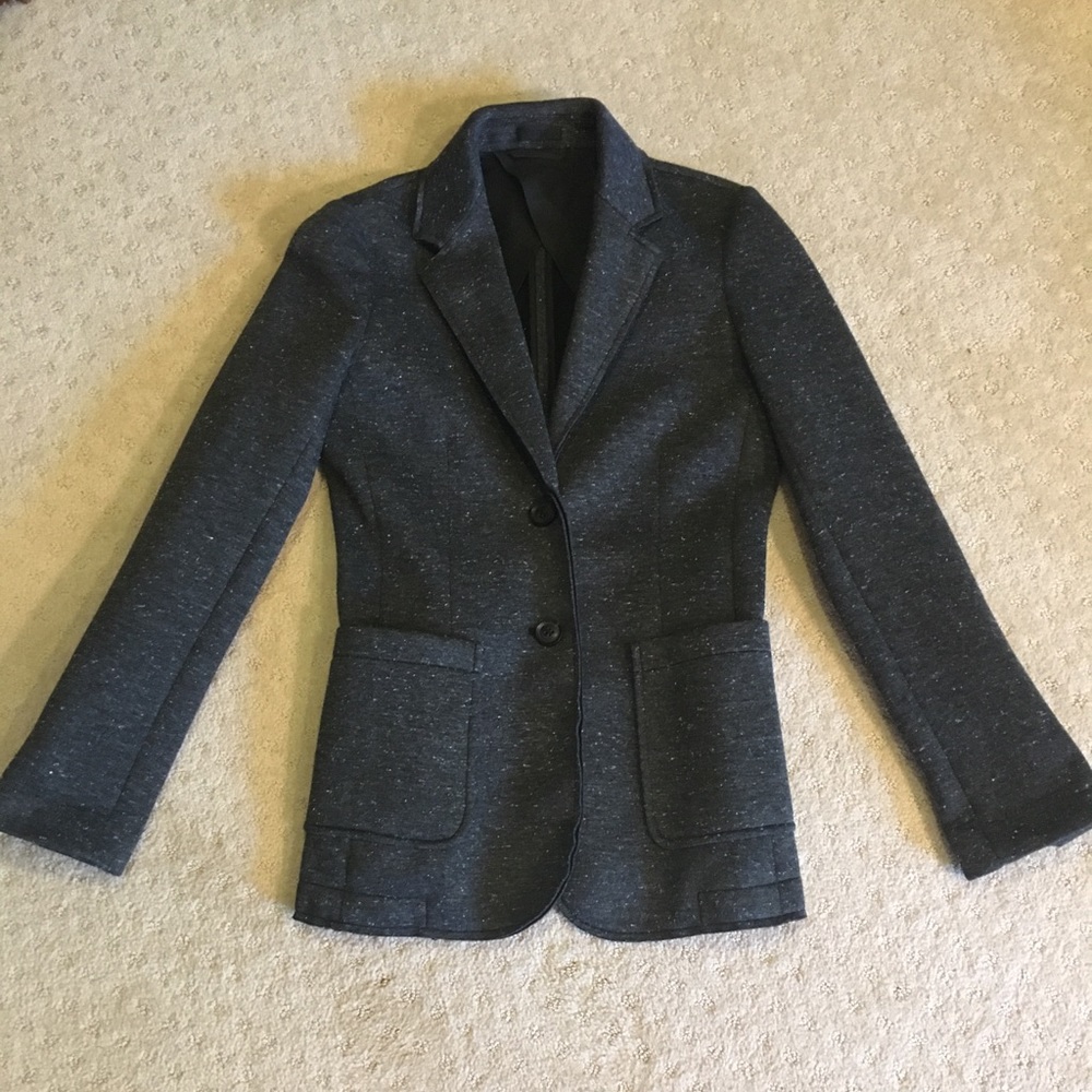 ATM Textured Notch-Label Blazer